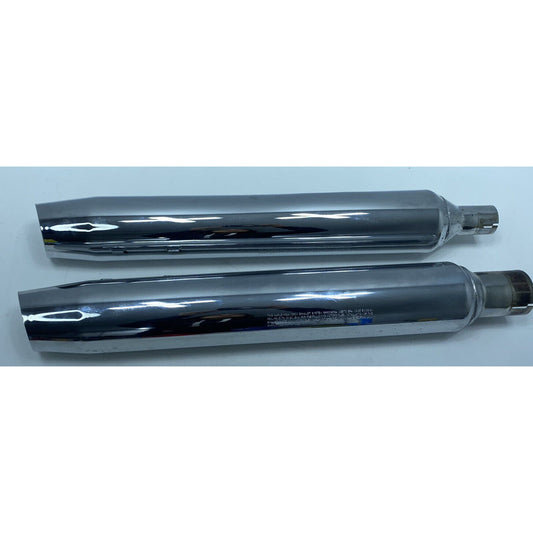 17+ Harley Touring M8 Stock Chrome Slipon Muffler Streetglide Roadglide Ultra Fl