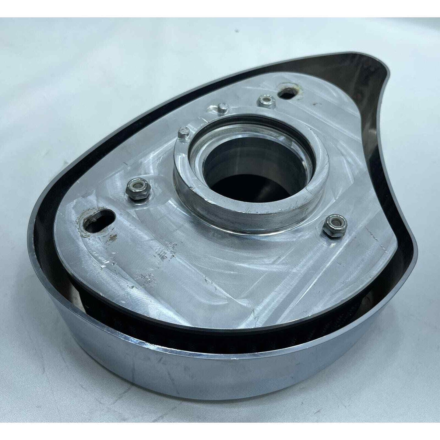 TP ENGINEERING TP121 121ci CHROME AIR CLEANER FOR MIKUNI HARLEY CHOPPER EVO BT