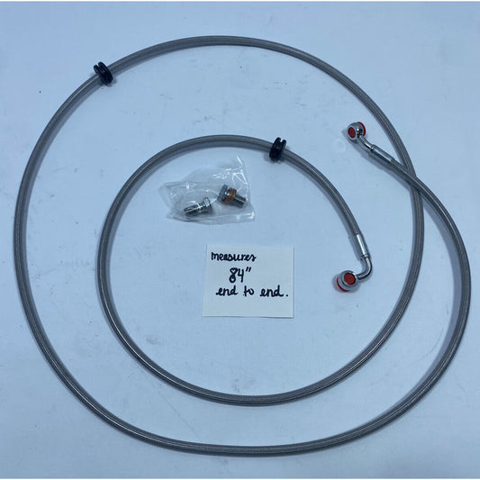 Goodridge Steel Braided Brake Line Hose Kit Chrome INBL-003 Indian Chieftain 84”