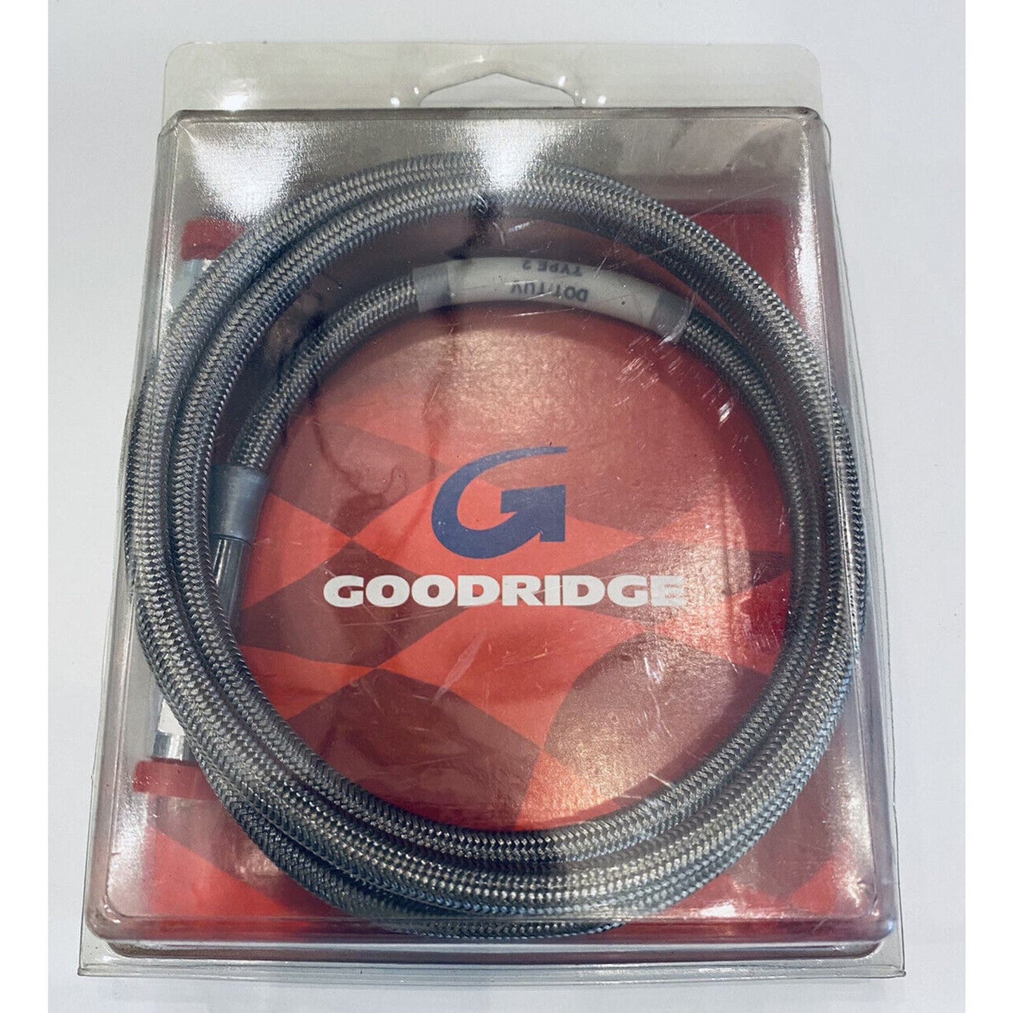 Goodridge 54" Stainless Steel Braided Brake Hose line w/ Chrome Ends 30354 14067