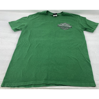 Harley Men’s Shirt Large Sacramento T-shirt Green California Republic Flag