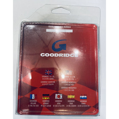 GOODRIDGE PLATINUM STEEL BRAIDED BRAKE LINE 54" CLEAR COATED 80354 14167