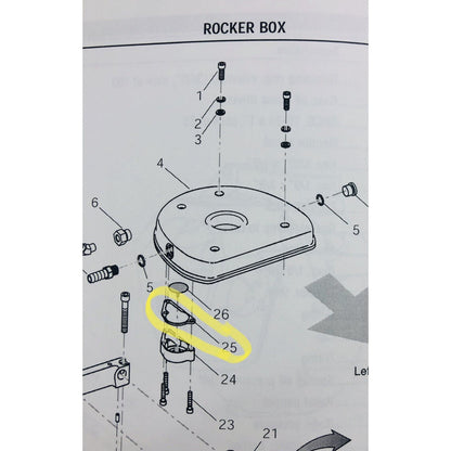 02 03 GILROY INDIAN CHIEF POWERPLUS 100 CYLINDER HEAD BREATHER VALVE GASKET (2)