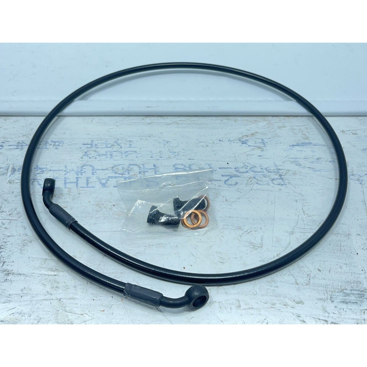 11-13 TRIUMPH TIGER 800XC RR GOODRIDGE BLACK STEEL BRAIDED REAR BRAKE LINE