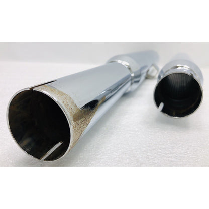 00-01 PYTHON 2.5” SLIPON SLASH CUT EXHAUST MUFFLERS HD FXSTD FLSTF FATBOY DEUCE