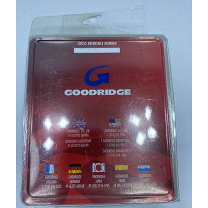 Goodridge 19 in Clear Coated Steel Braided Brake Line Hose 80319 AN-3 Ends 14154