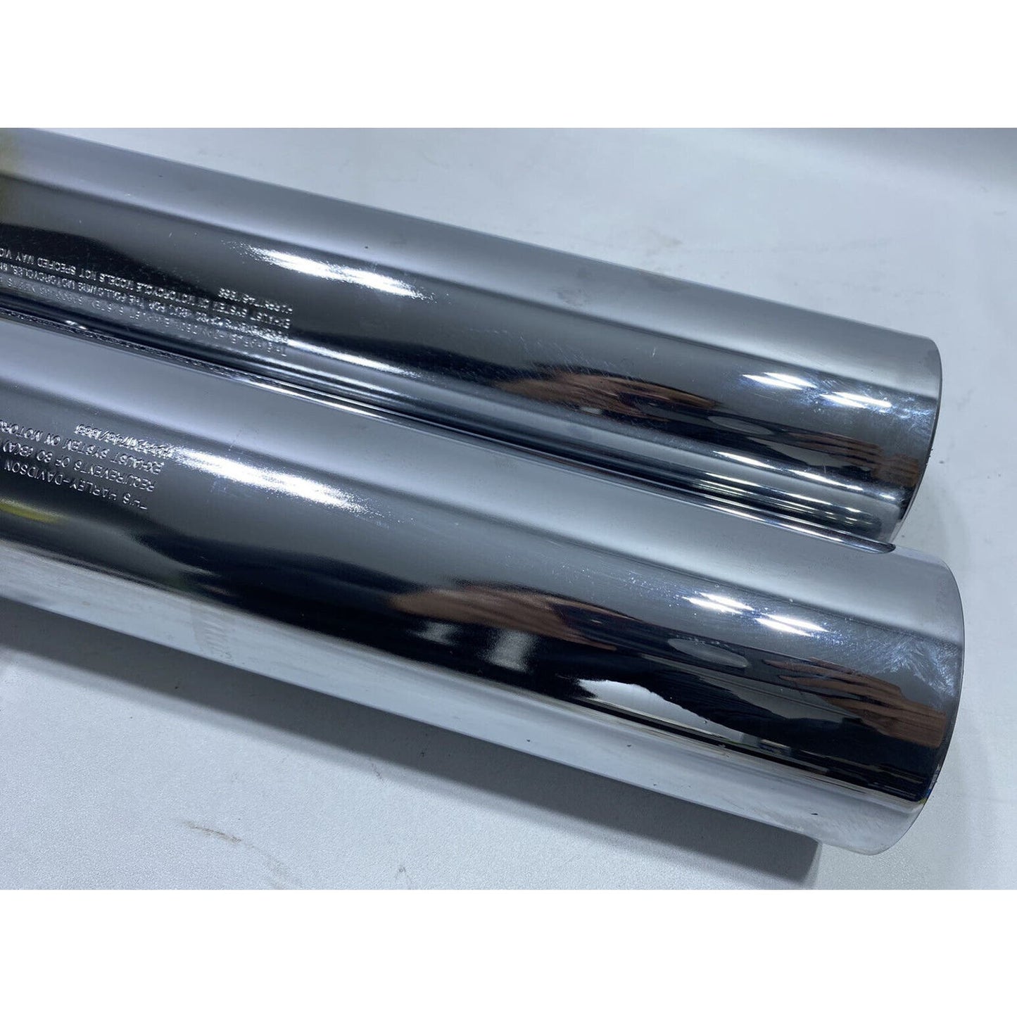 HARLEY DAVIDSON 18+ SOFTAIL MUFFLER PAIR BREAKOUT LOWRIDER 64900458 CHROME