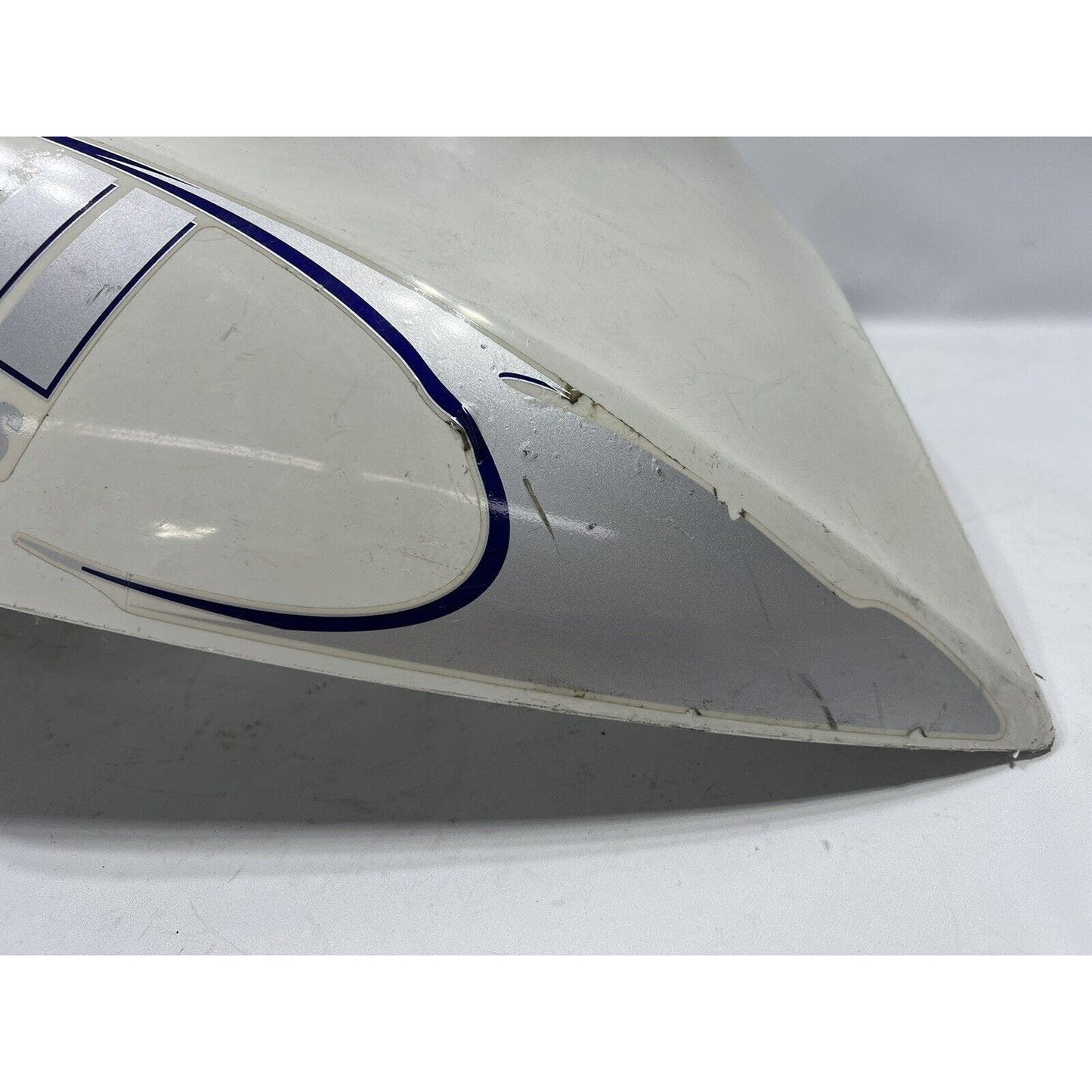 DAMAGED 99-02 BUELL LIGHTNING GAS TANK COVER FUEL WHITE