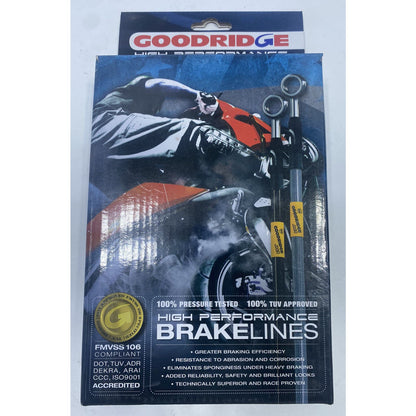 Goodridge Metric ABS Front Brake Line Kit - YA0907-1FC 13-15 MT-09 25.5”