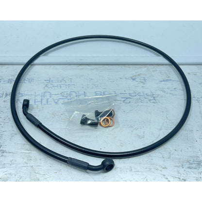 11-13 TRIUMPH TIGER 800XC RR GOODRIDGE BLACK STEEL BRAIDED REAR BRAKE LINE