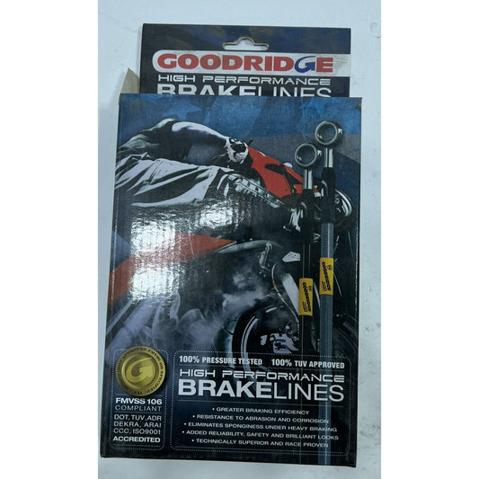 Goodridge Black Stainless STD Brake Lines Front BW1202-1FC For BMW R1200R