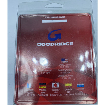 Goodridge 80350 Clear-Coat Steel Braided Brake Hose Line Chrome Ends 50" 14149