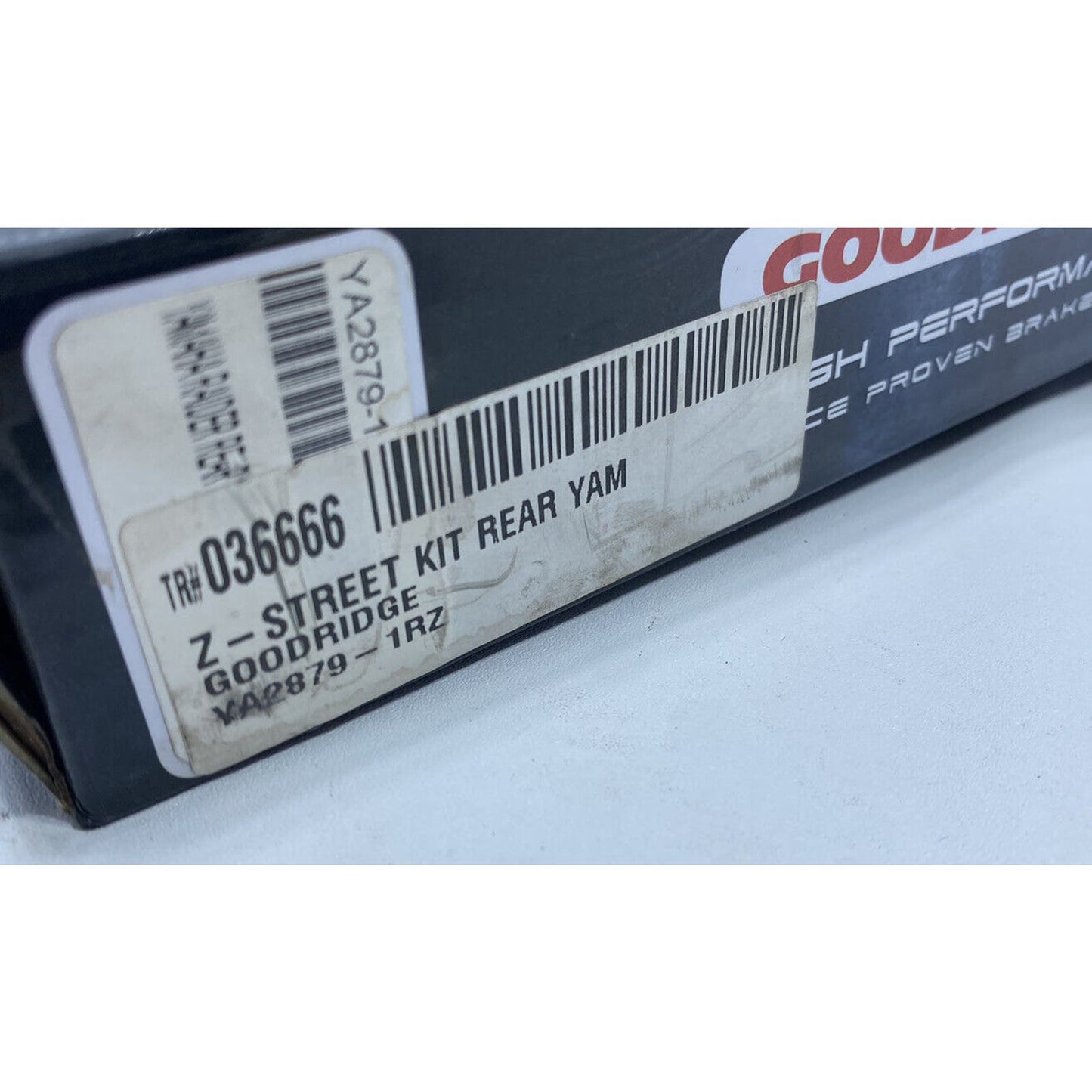 Goodridge YA2879-1RZ Black Rear Steel Braided Brake Line Yamaha Raider