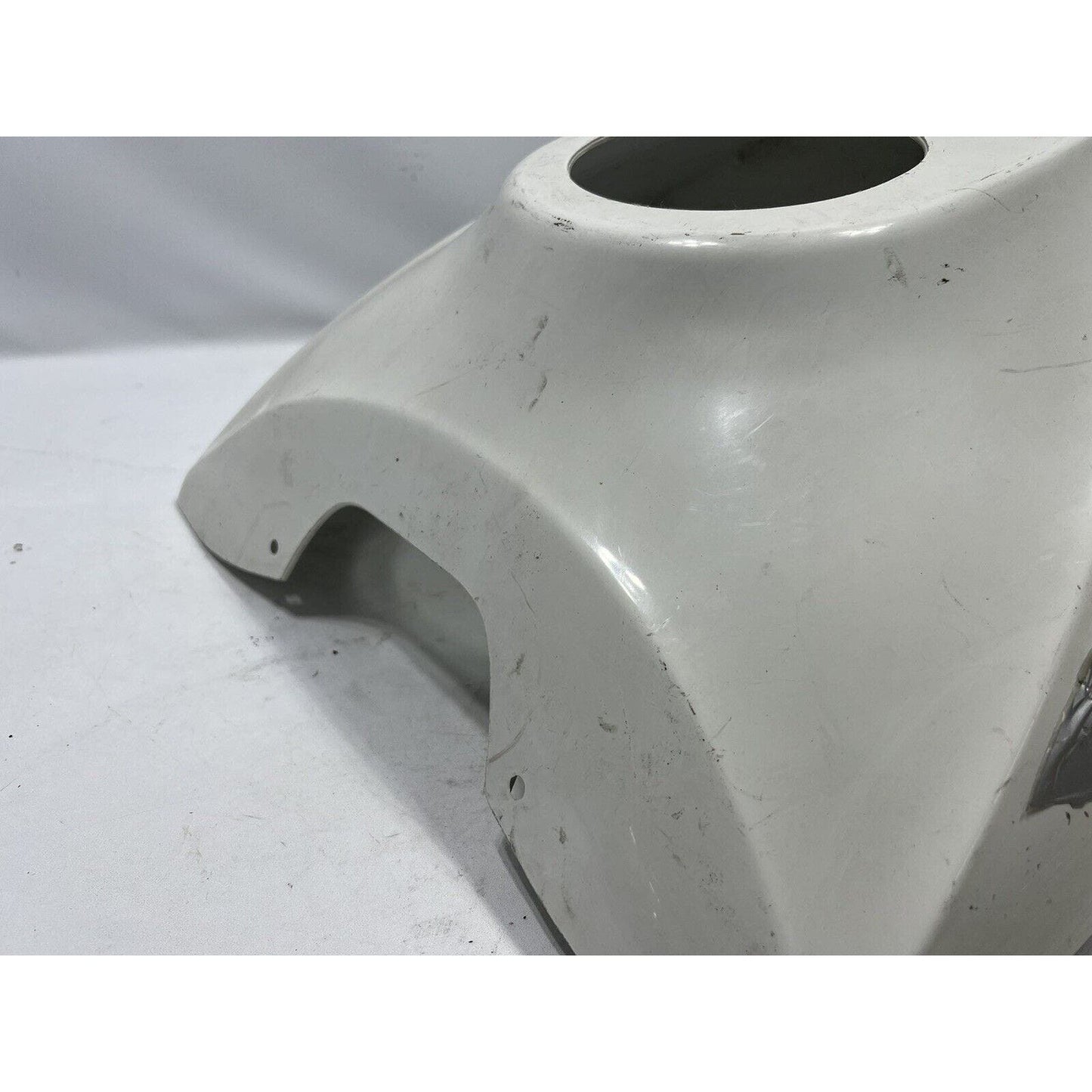 DAMAGED 99-02 BUELL LIGHTNING GAS TANK COVER FUEL WHITE