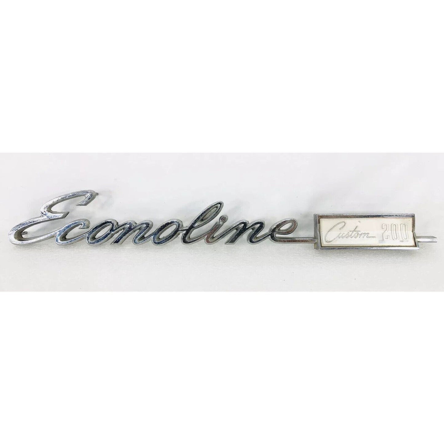 ECONOLINE E200 E100 E300 DOOR BADGE EMBLEM SCRIPT 70 71 72 73 74 VAN 1969 1970