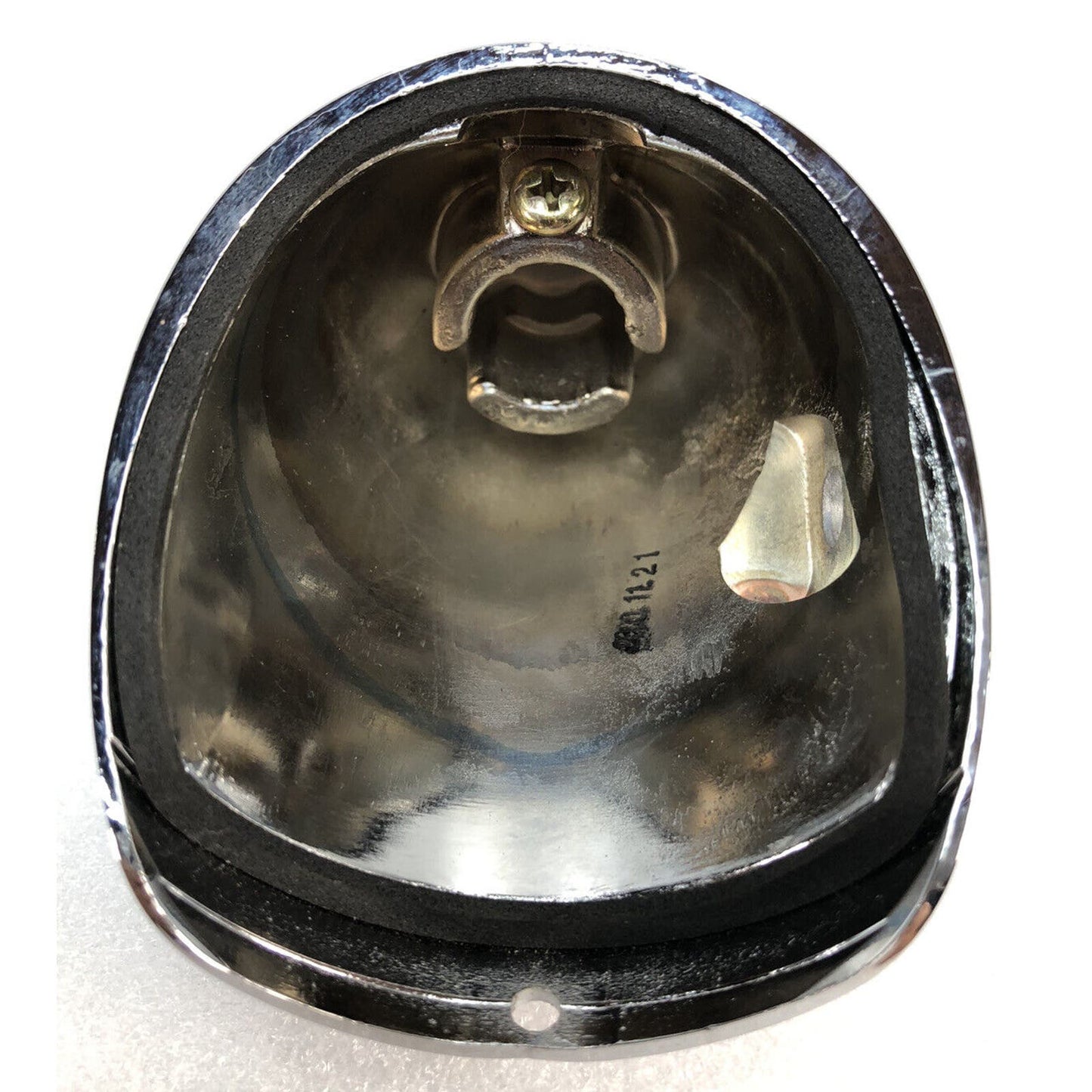 GILROY INDIAN MOTORCYCLE CO. CHROME LEFT REAR TURN SIGNAL LENS HOUSING 68-003