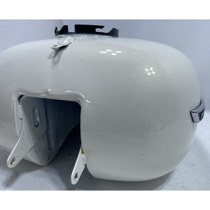 Harley Davidson Gas Fuel Tank White Pearl Street Road Glide 08-21