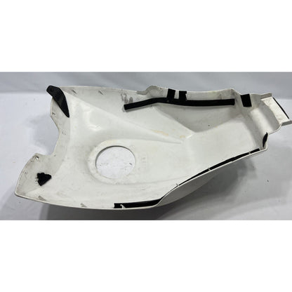 DAMAGED 99-02 BUELL X1 LIGHTNING GAS TANK COVER FUEL WHITE