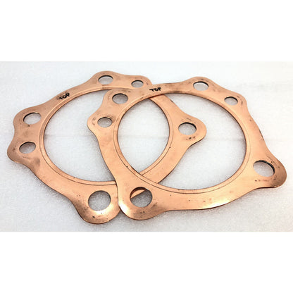 NOS GILROY INDIAN 100 POWERPLUS COPPER HEAD GASKETS 01-256 POWER PLUS 100”