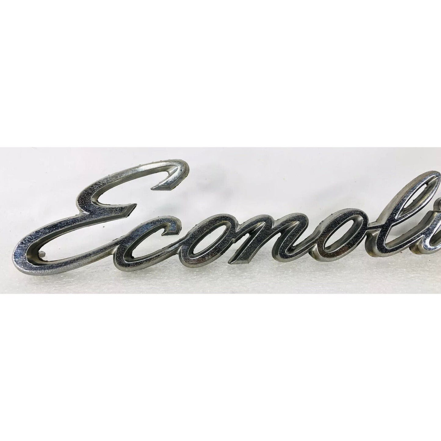 ECONOLINE E200 E100 E300 DOOR BADGE EMBLEM SCRIPT 70 71 72 73 74 1970 1971 VAN