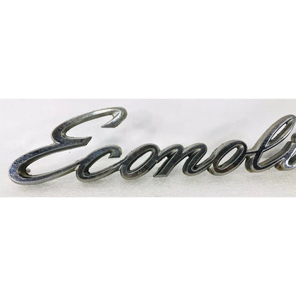 ECONOLINE E200 E100 E300 DOOR BADGE EMBLEM SCRIPT 70 71 72 73 74 1970 1971 VAN