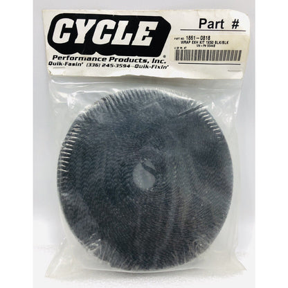 CYCLE PERFORMANCE BLACK MOTORCYCLE EXHAUST PIPE HEAT WRAP 1” WIDE x 50ft 9044b