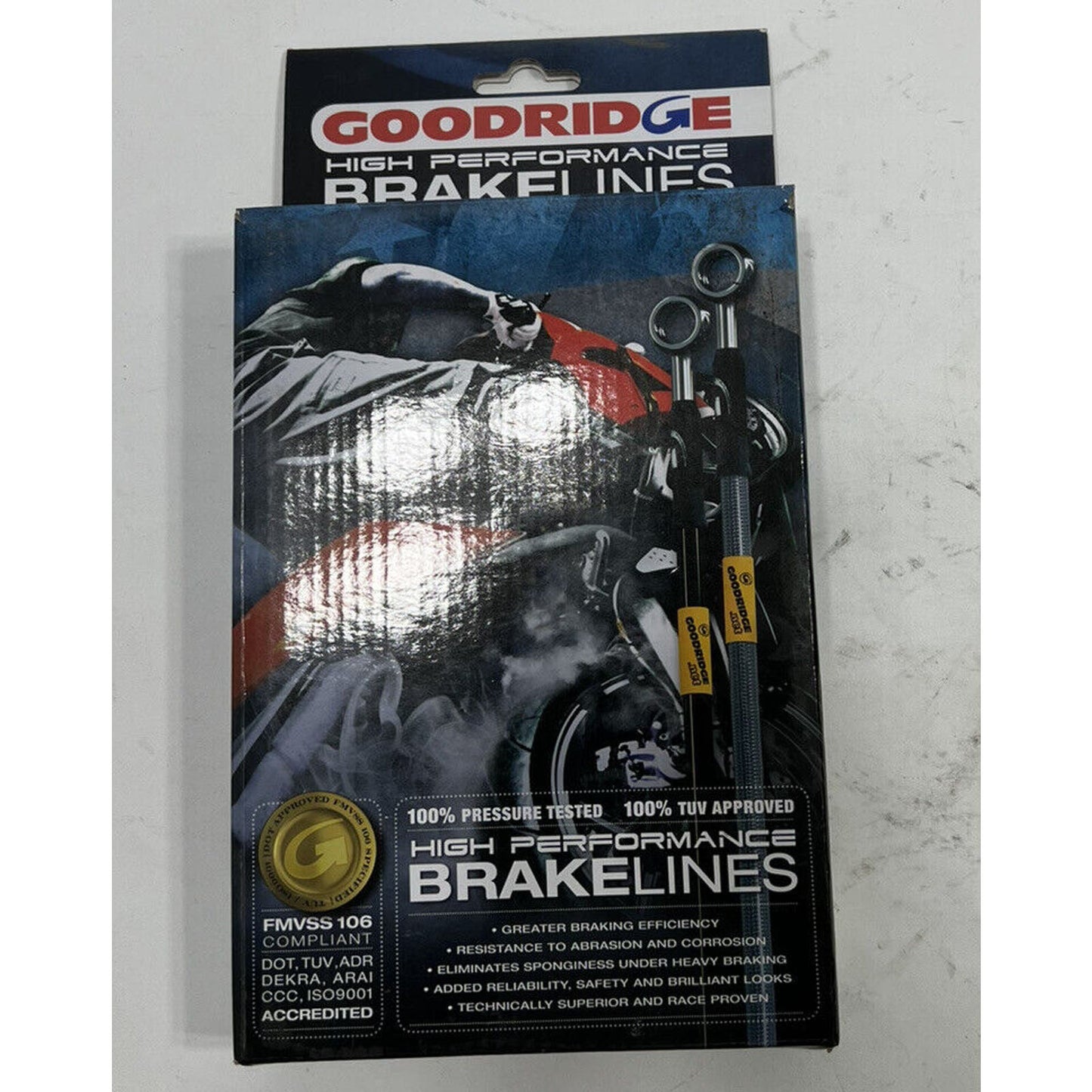 Goodridge Black Stainless STD Brake Lines Front BW1202-1FC For BMW R1200R