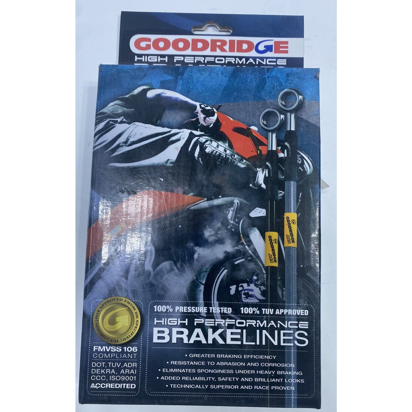 Suzuki GSF 1250 Bandit ABS 2007-2013 Goodridge Clear Front Brake Line SU1250-1FC