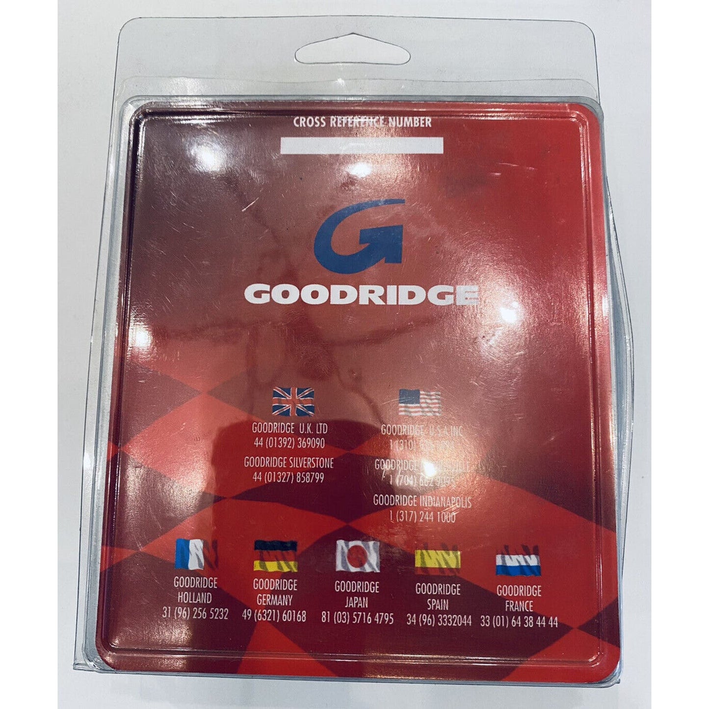 GOODRIDGE PLATINUM BRAKE LINE 54" CLEAR COATED POLISHED Braided STAINLESS 70354