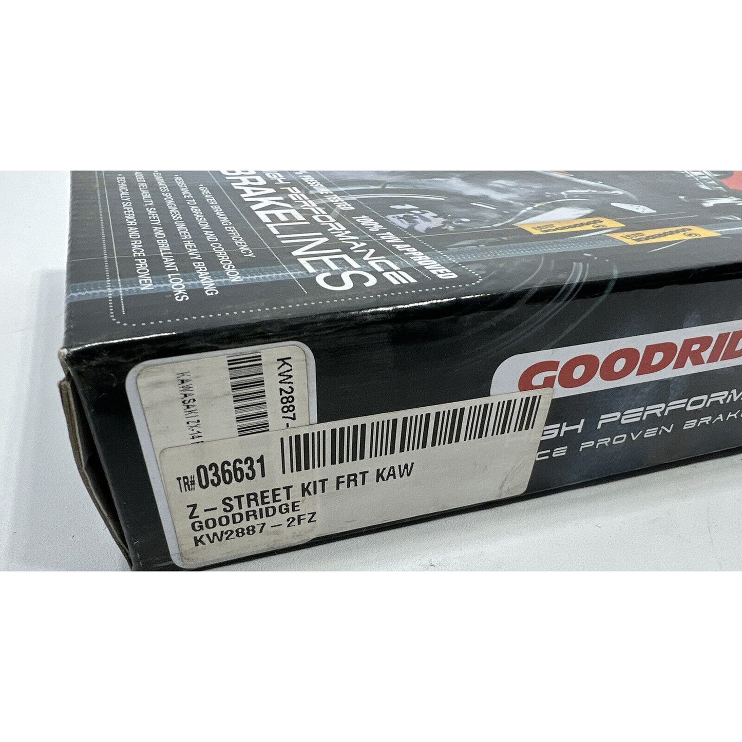 Goodridge KW2887-2FZ Black Brake Line Kawasaki 2012-2014 ZX14 Front