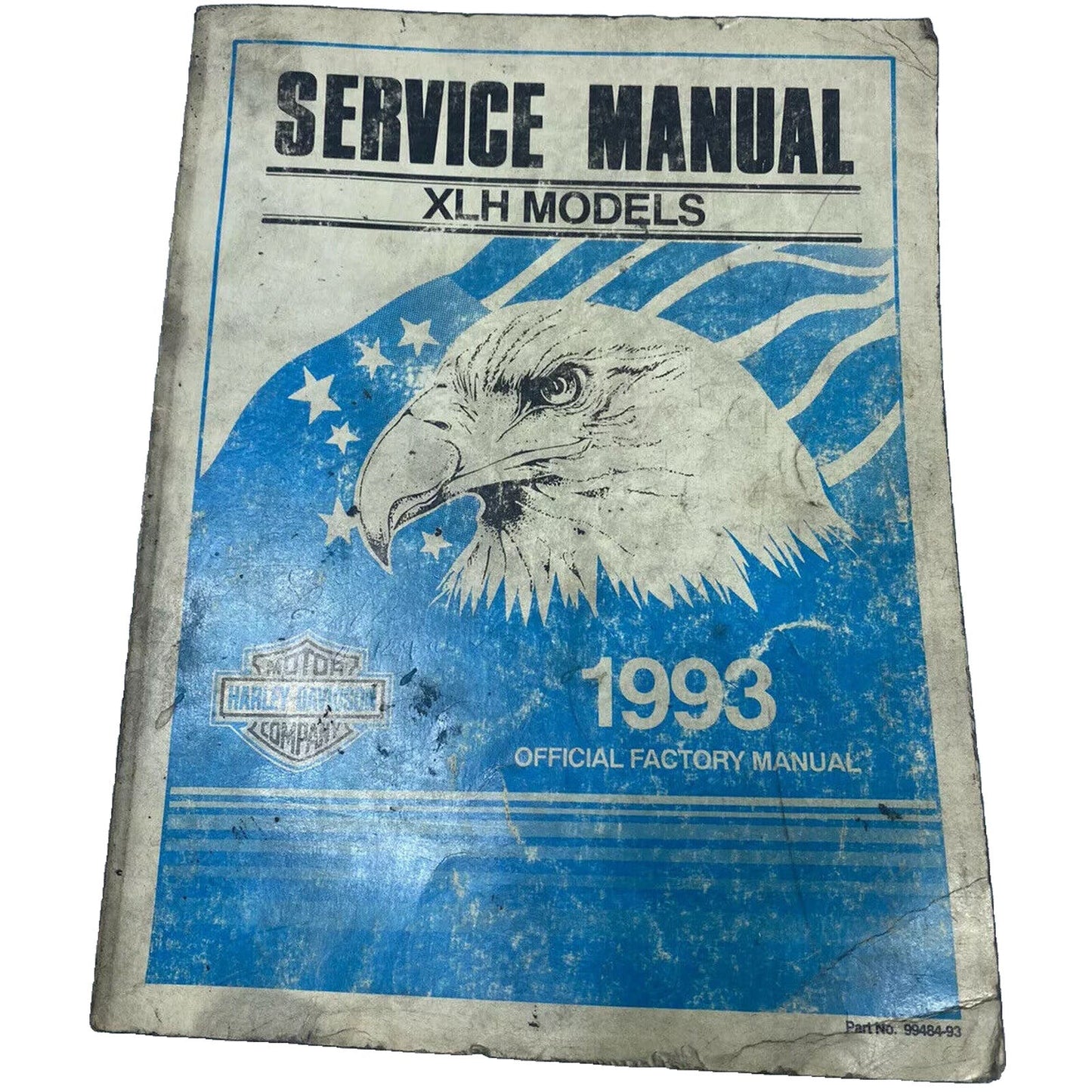 Harley Davidson Sportster XLH Models 1993 Factory Service Manual 99484-93 OEM