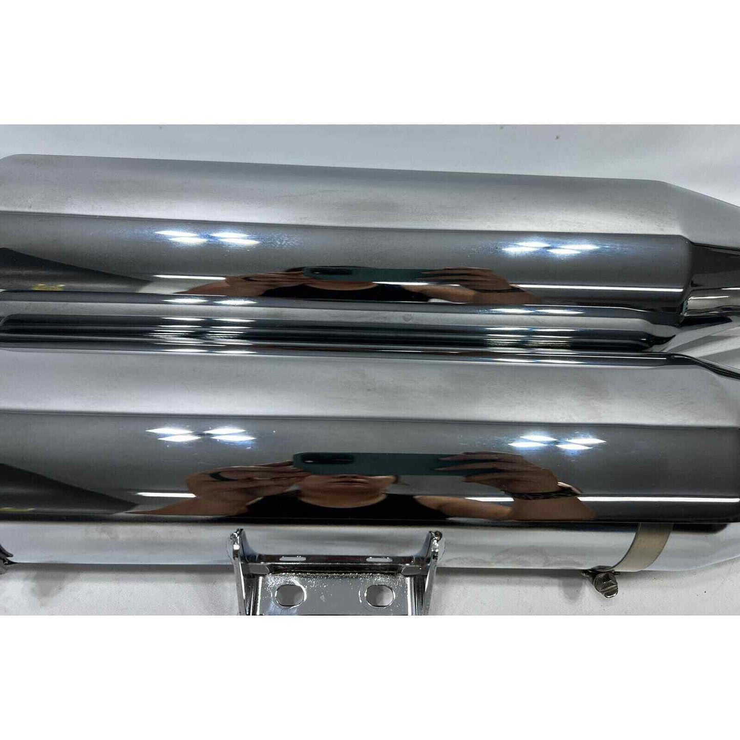 18-20 HARLEY-DAVIDSON SOFTAIL CHROME EXHAUST MUFFLER HEAT SHIELDS 64900455