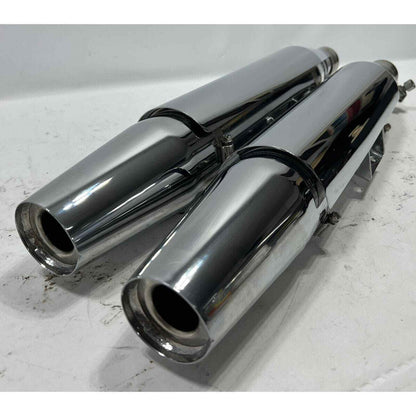 18-20 HARLEY-DAVIDSON SOFTAIL CHROME EXHAUST MUFFLER HEAT SHIELDS 64900455