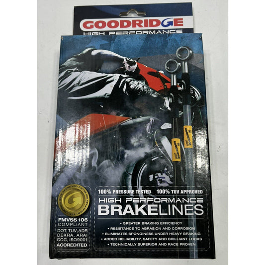 Goodridge KW2887-1RZ Black Brake Line Kawasaki 2012-2014 ZX14 REAR