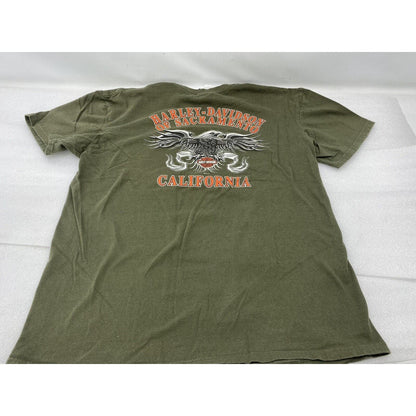 Harley Men’s Shirt Extra Large Sacramento T-shirt Army Green Flathead