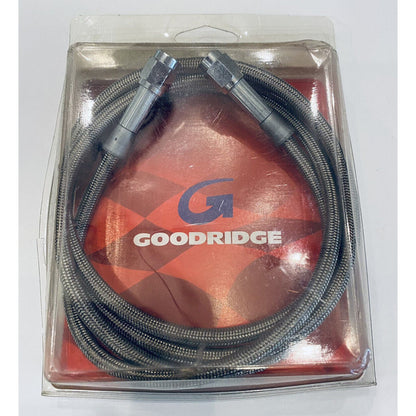 Goodridge 54" Stainless Steel Braided Brake Hose w/ Chrome Ends 30354 14067