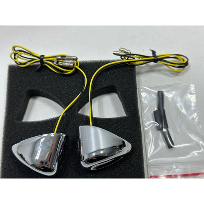 Kodlin Elypse LED Front Chrome Turn Signals For 2015+ Harley Davidson Roadglide