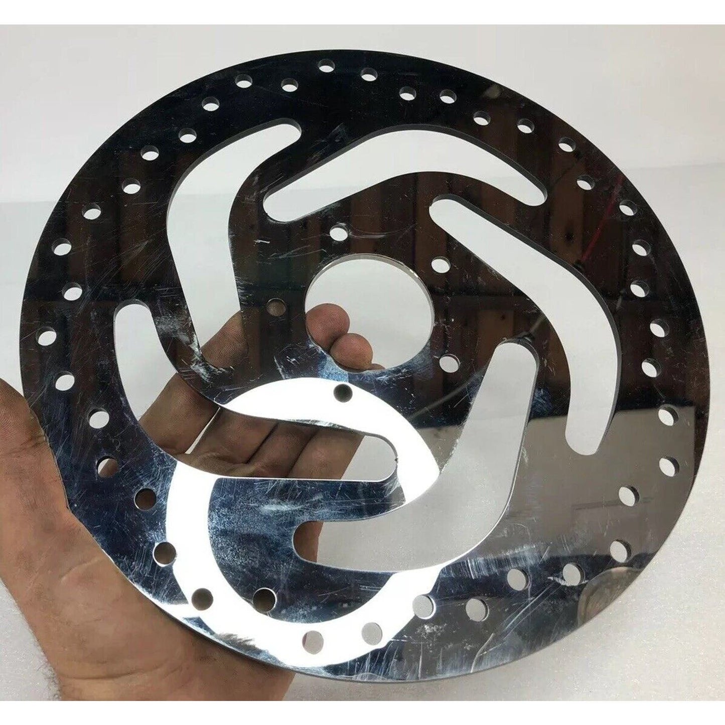 HARLEY TOURING 11.8” CHROME FRONT LEFT DISC BRAKE ROTOR STREETGLIDE ROADGLIDE HD