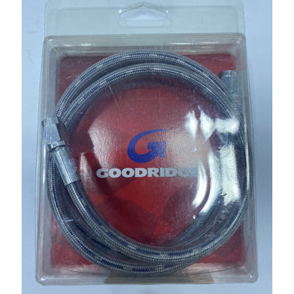 Goodridge 80346 Clear-Coat Braided Brake Line Hose Stainless Steel 46” 14148