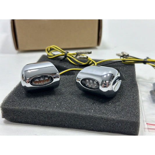 Kodlin Elypse LED Front Chrome Turn Signals For 2015+ Harley Davidson Roadglide