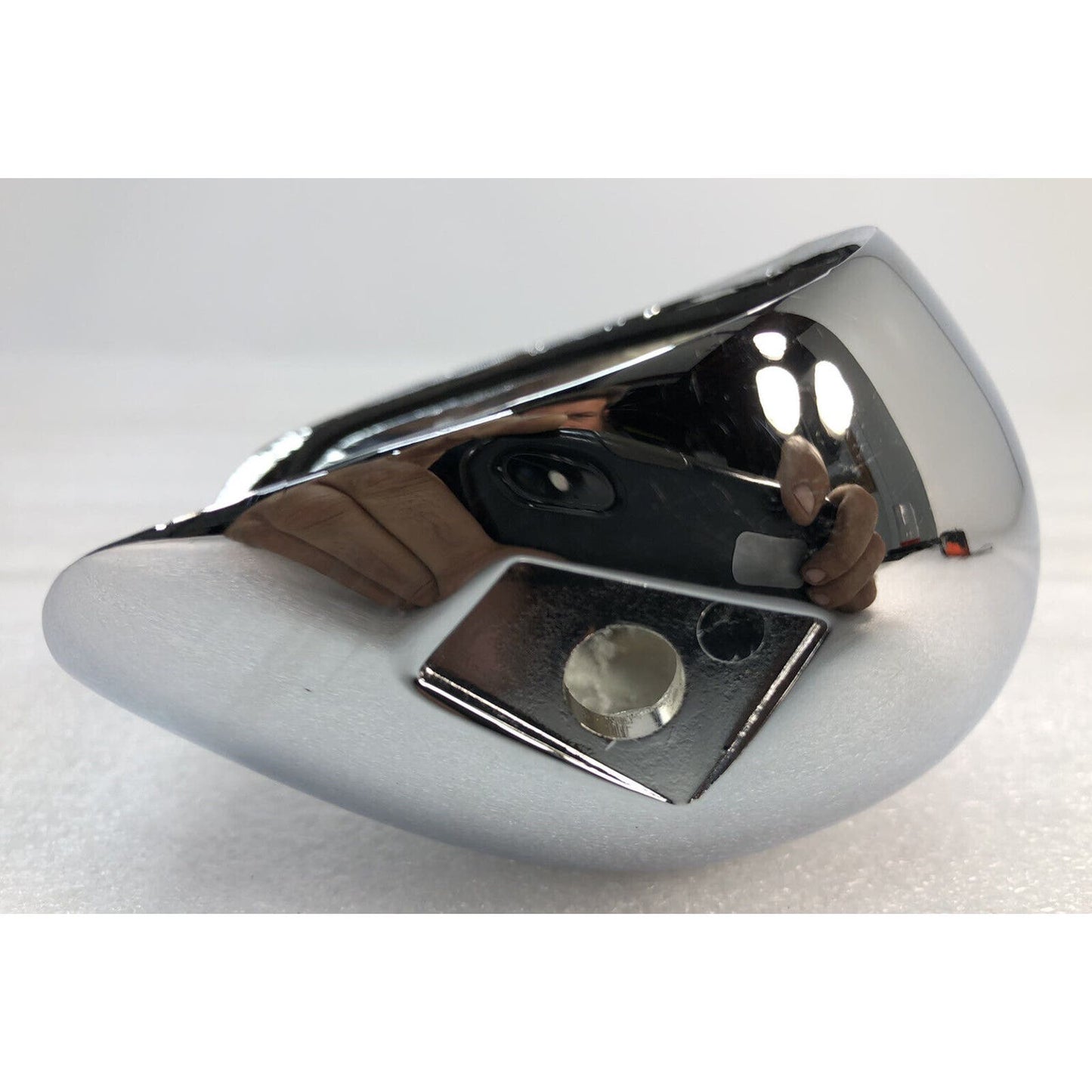 GILROY INDIAN MOTORCYCLE CO. CHROME LEFT REAR TURN SIGNAL LENS HOUSING 68-003