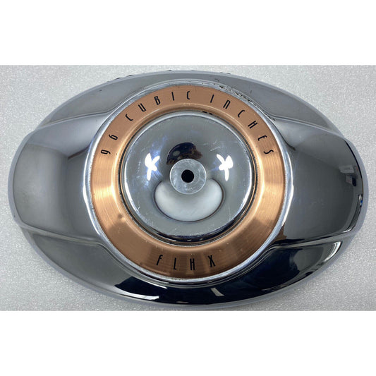 HARLEY DAVIDSON CHROME 96'' AIR CLEANER COVER FLHX CHROME COPPER STICKER