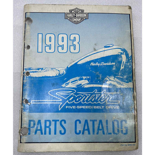 Harley Parts Catalog Sportster Models 1993 883 1200 Hugger Deluxe XLH