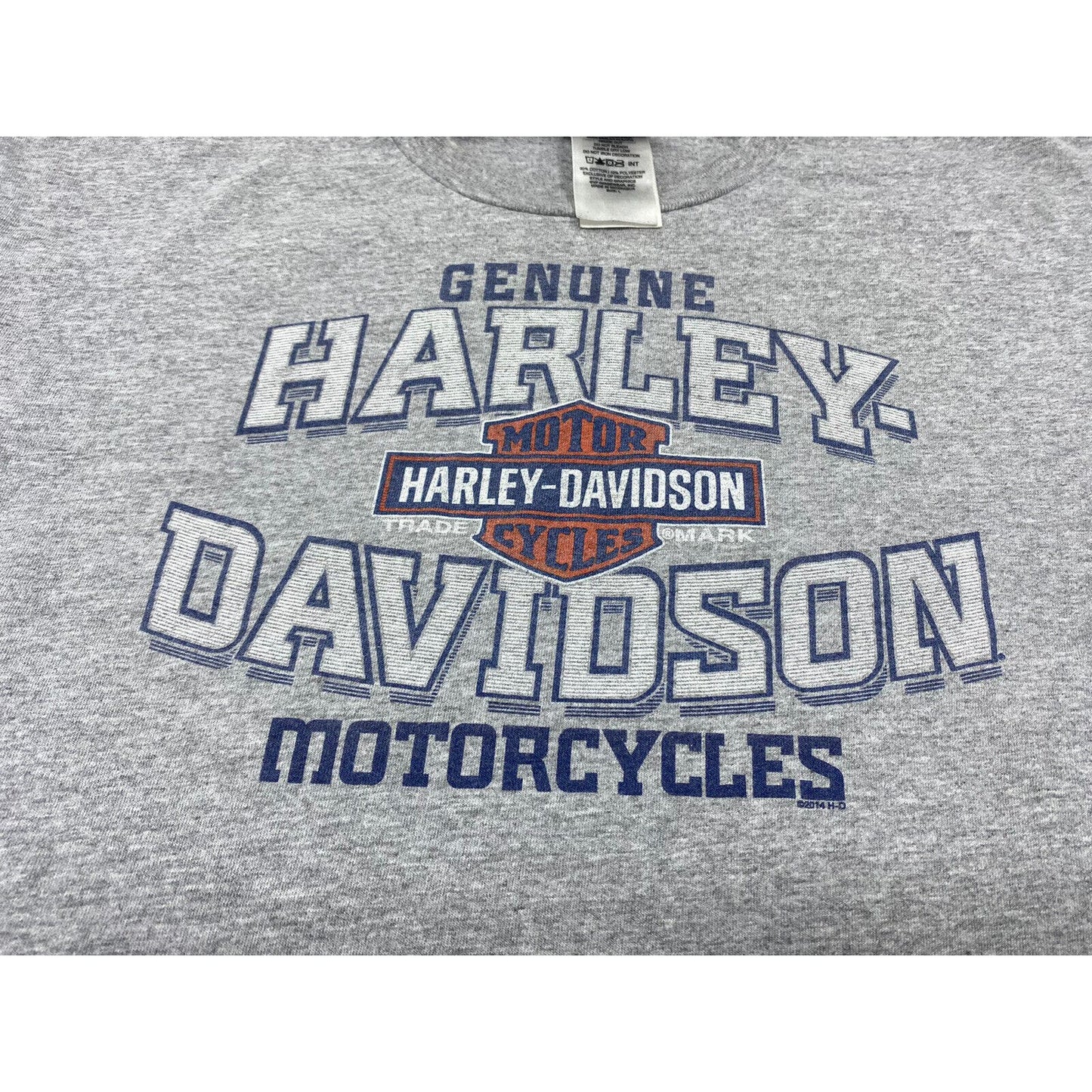 Harley Men’s Shirt Large Sacramento T-shirt Gray Classic Eagle