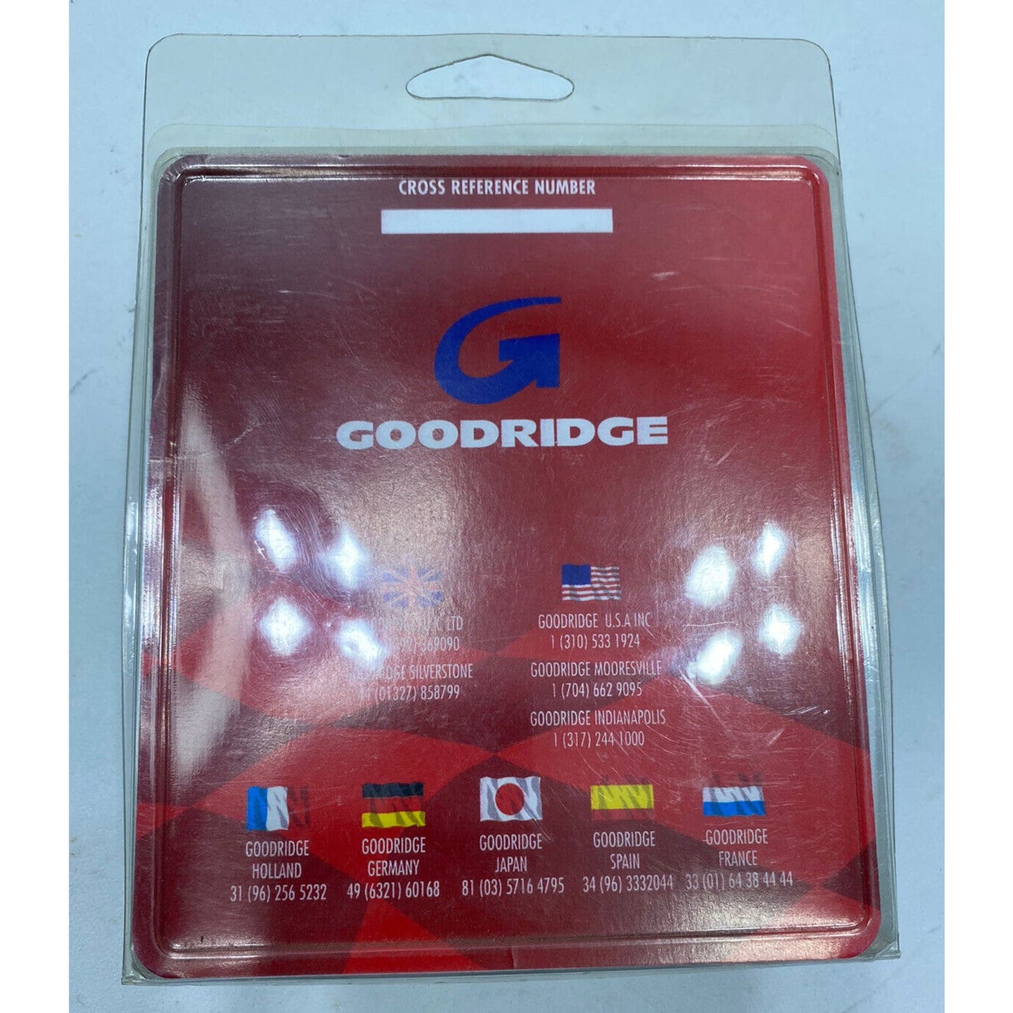 Goodridge 80350 Clear Coat Steel Braided Brake Hoses with Chrome Ends 50" 14149