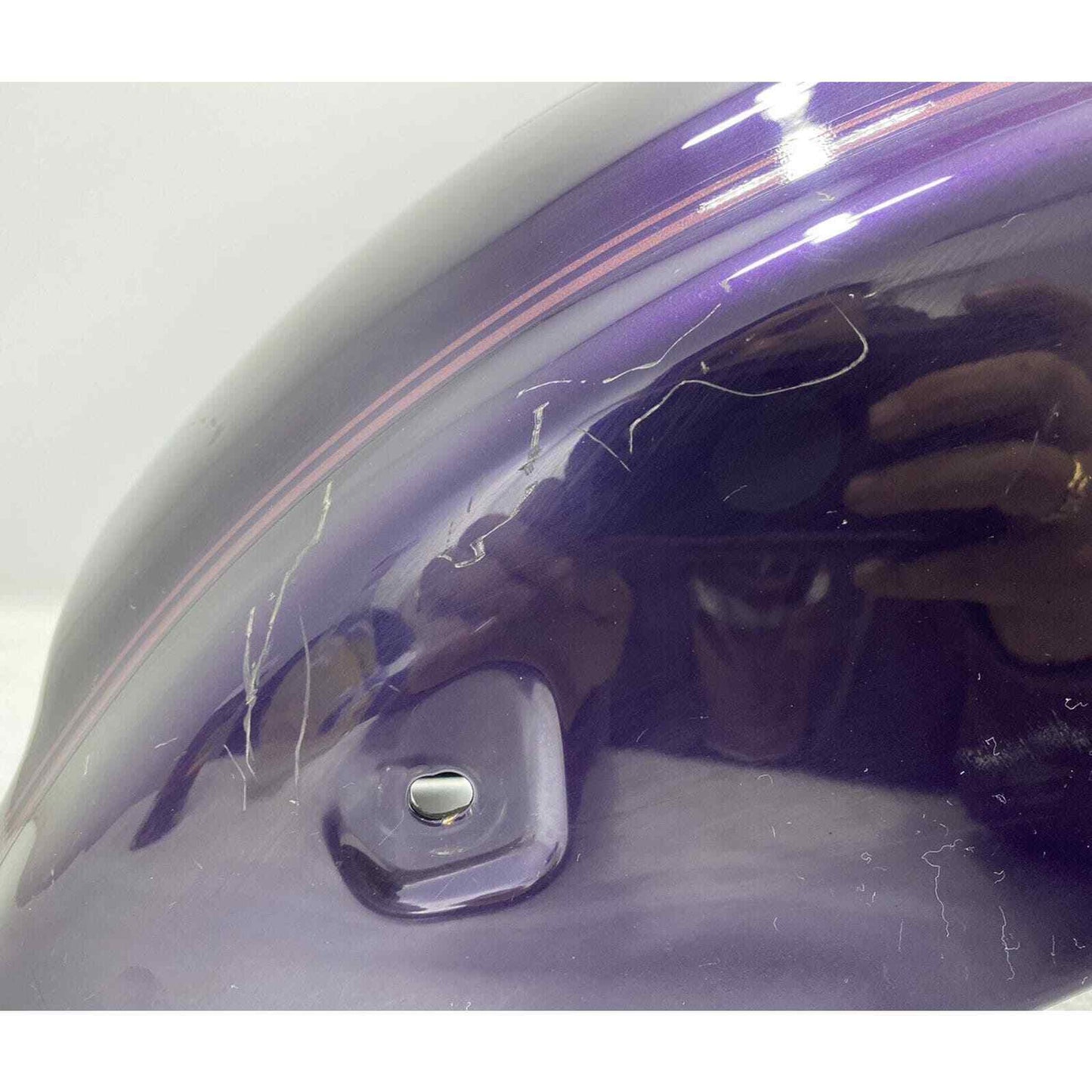 Yamaha V Star XVS 650 Rear Wheel Fender Purple With Purple Pinstripe Custom