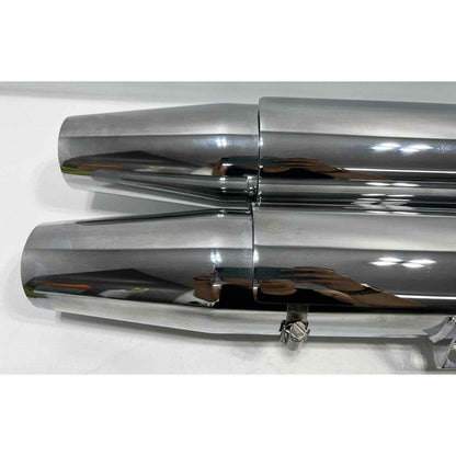 18-20 HARLEY-DAVIDSON SOFTAIL CHROME EXHAUST MUFFLER HEAT SHIELDS 64900455