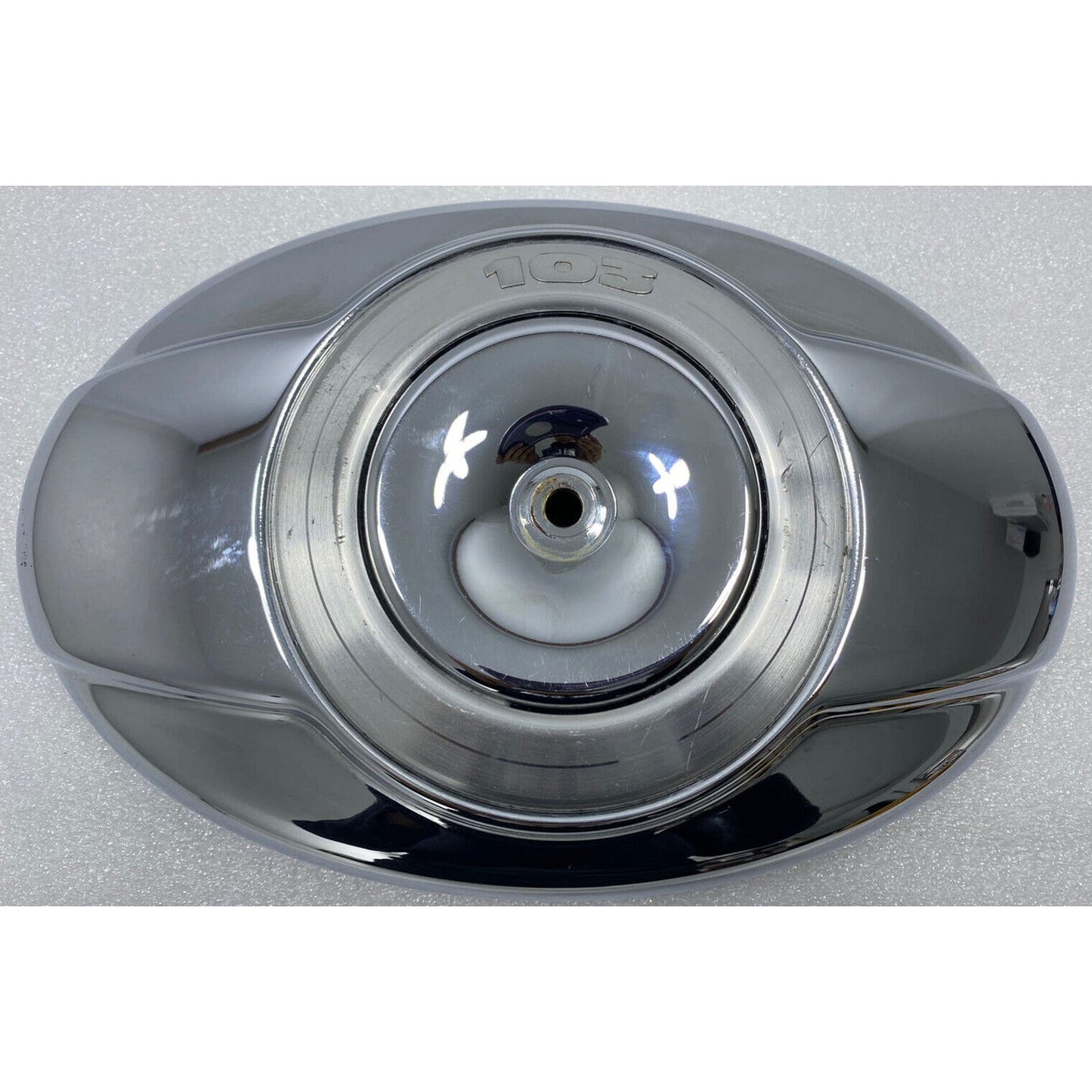 Harley Davidson 11” Oval 103 Air Cleaner Cover Chrome