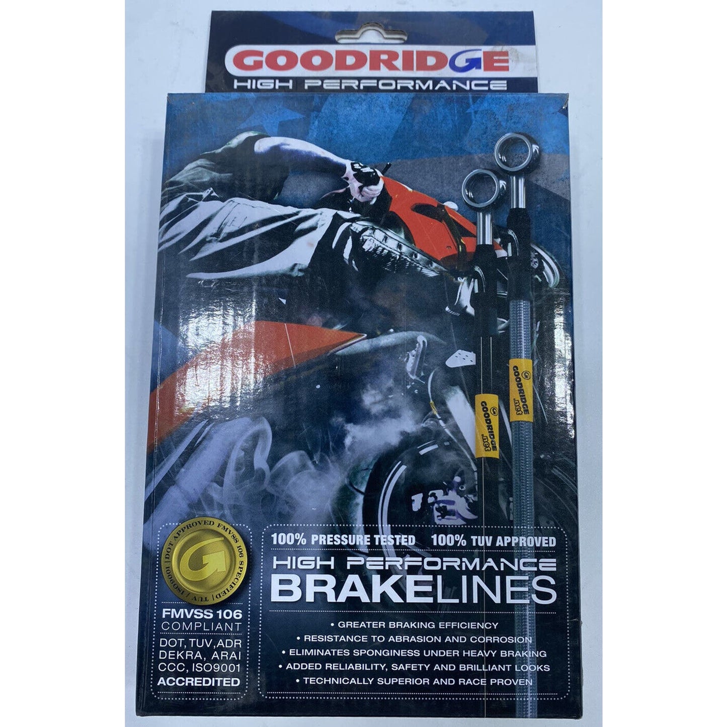 Goodridge Metric ABS Front Brake Line Single- YA0623-1FC Yamaha XJSAP