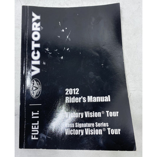 2012 Victory Vision Tour Riders Manual Arlen Ness Signature Series 9923276